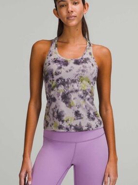 Lululemon Cool Racerback Short Tank Top *Nulu
Radial Tie Dye Mauve Grey Multi